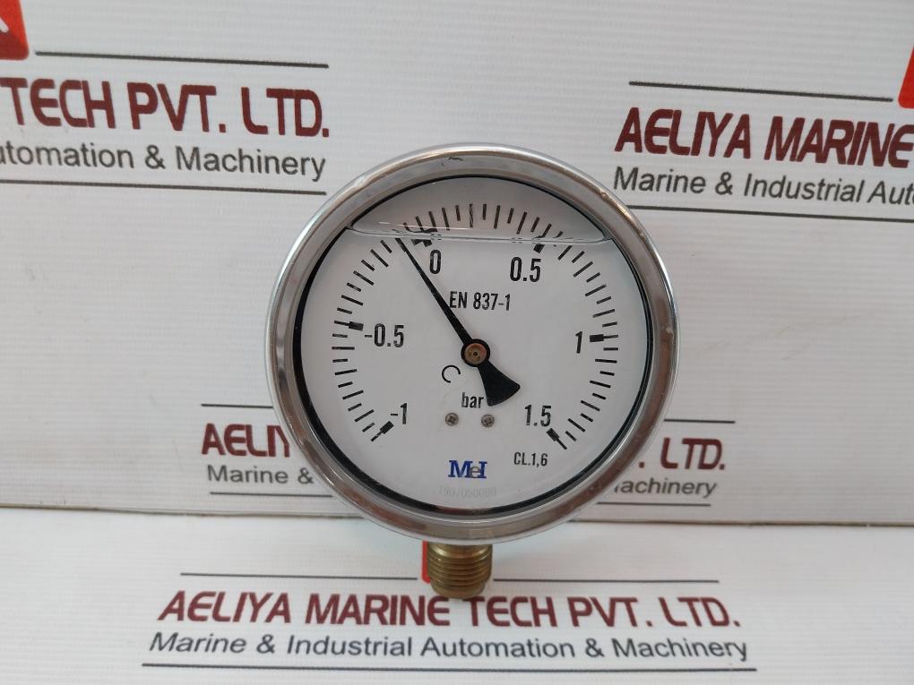 Mei En 837-1 Manometer Pressure Gauge -1 To 1.5 Bar 1907050089