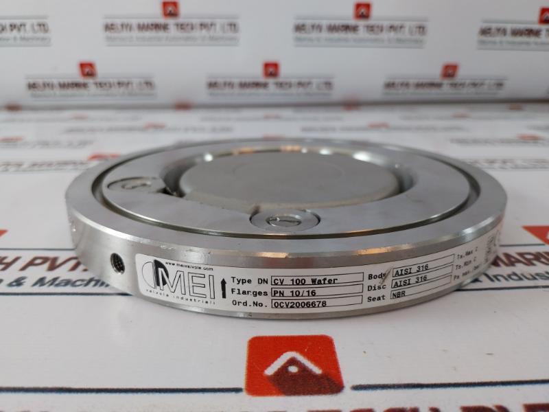 Mei Valvole Industriali Cv 100 Wafer Clapet Valve Dn 100 Aisi 316 Body