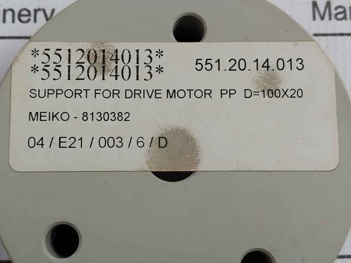 Meiko 8130382 Support For Drive Motor Pp 100X20 5512014013