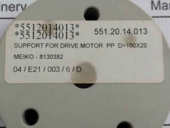 Meiko 8130382 Support For Drive Motor Pp 100X20 5512014013
