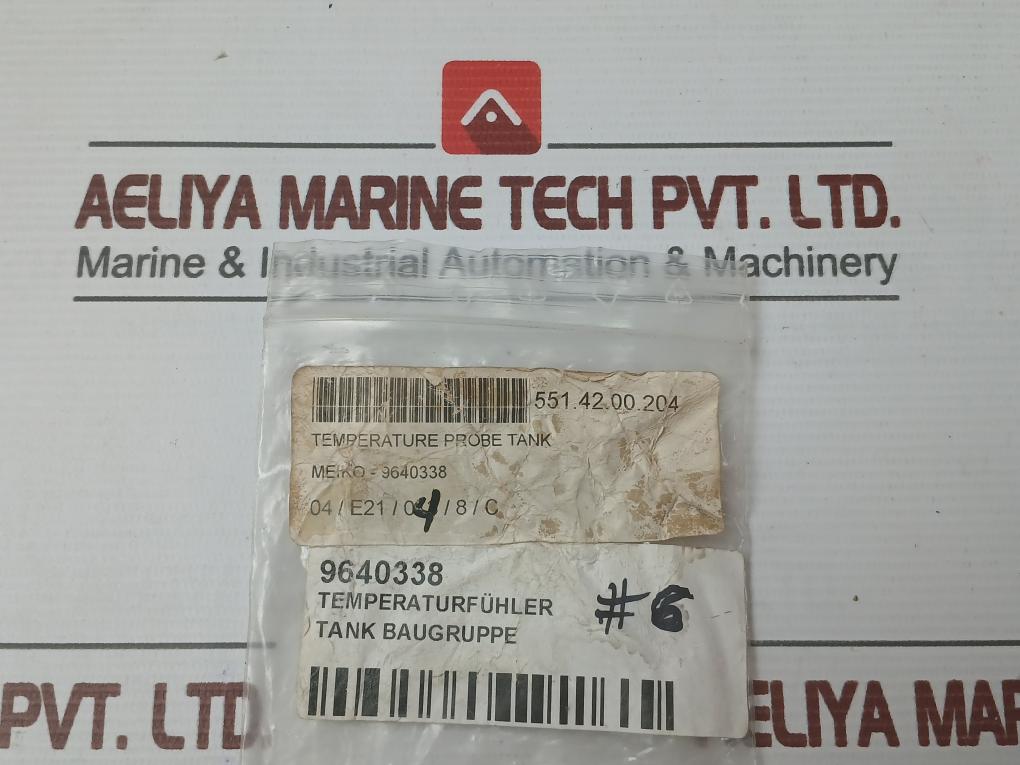 Meiko Tank Temperature Sensor Assembly 9640338
