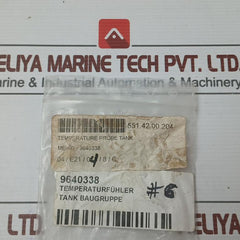 Meiko Tank Temperature Sensor Assembly 9640338