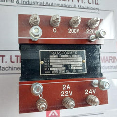Meisei Denki Transformer 200-220V/22-24V 50Va 1 Ph 50.60Hz 1.5 Kv
