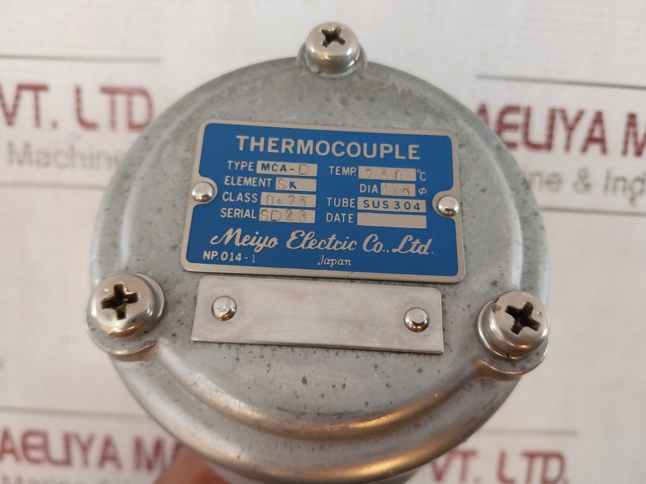 Meiyo Electric Mca-d Thermocouple Class 0.75 Sus 304 230-mm