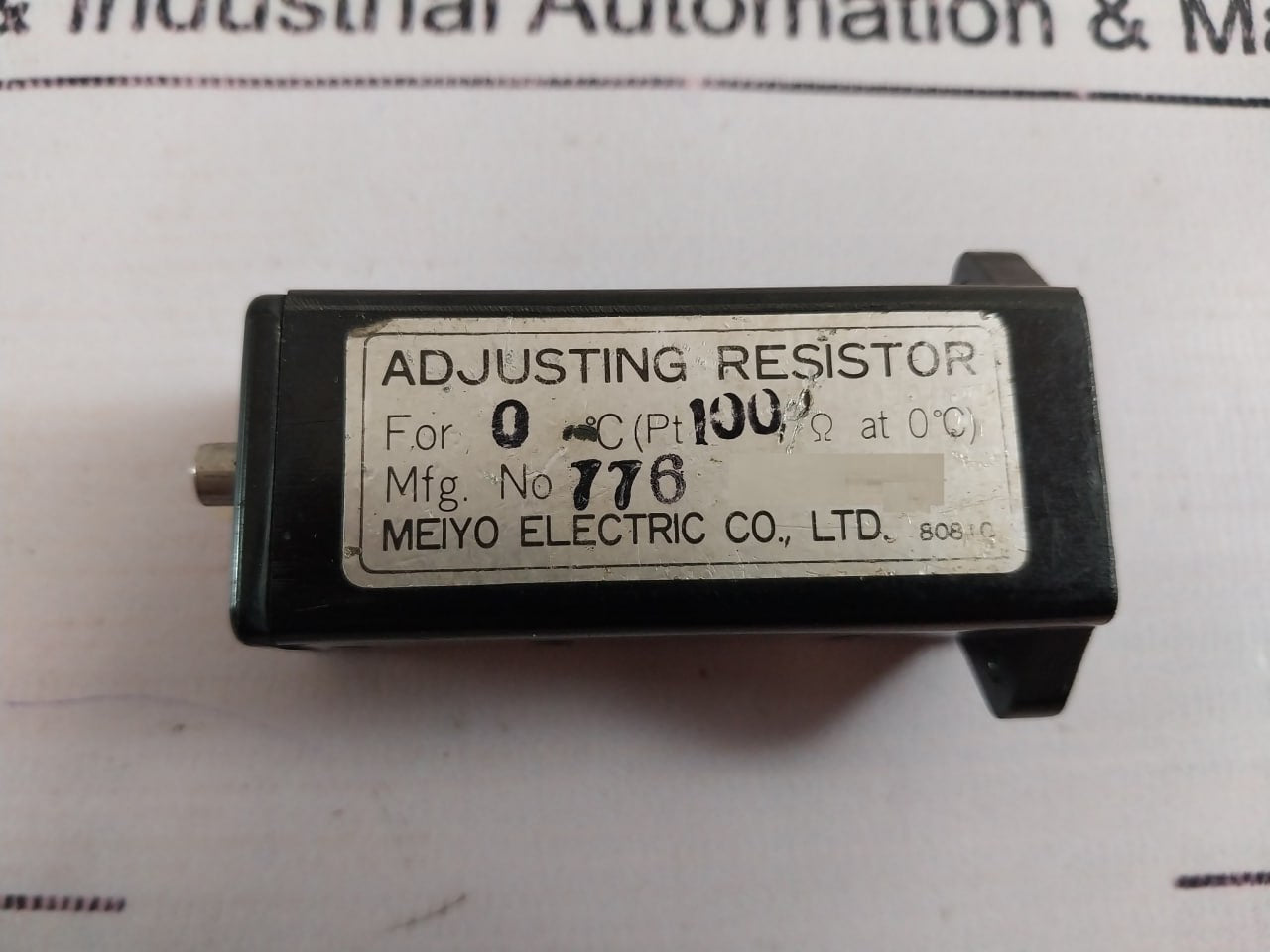 Meiyo Electric Adjusting Resistor
