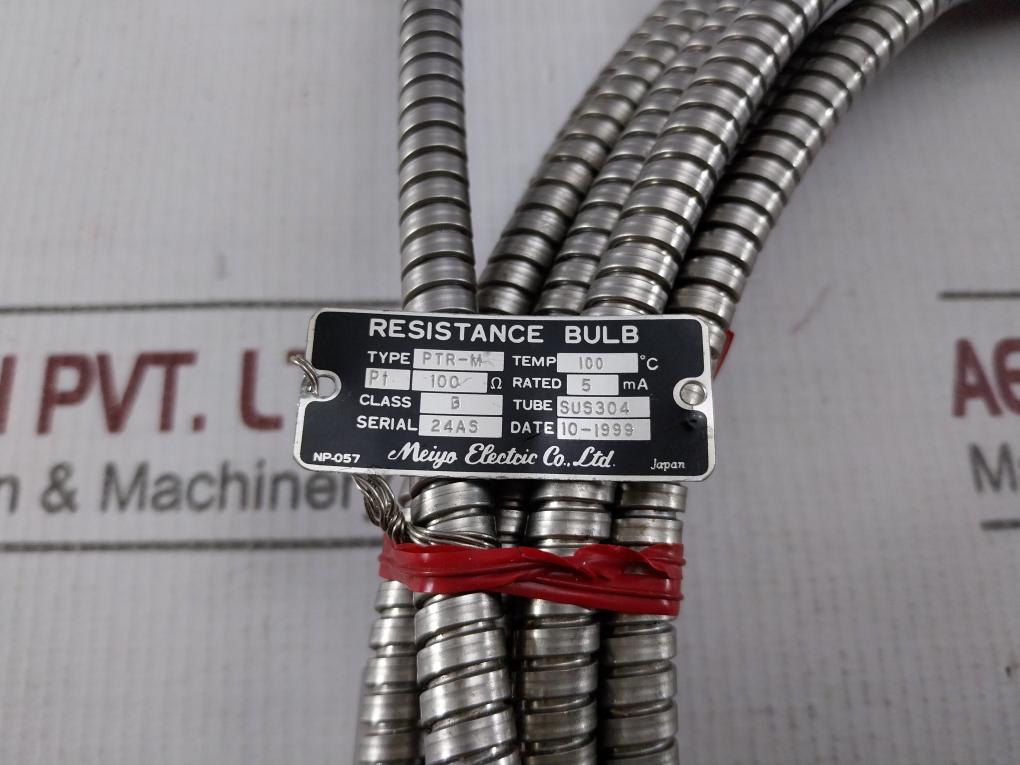 Meiyo Electric Ptr-m Resistance Bulb Pt 100 Ohm Sus304 Np-057