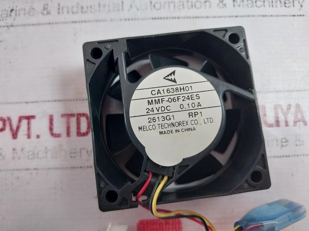 Melco Technorex Ca1638H01 3-wire Cooling Fan 24Vdc 0.10A