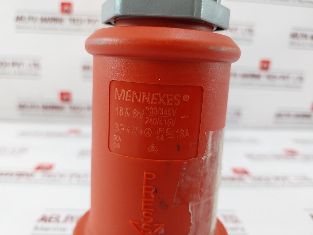 Mennekes 16a-6h Connection Plug 200/346v 240/415v 380v