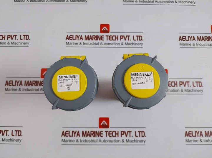 Mennekes 3859Rs Yellow Cable Mount Industrial Power Socket Ip 67