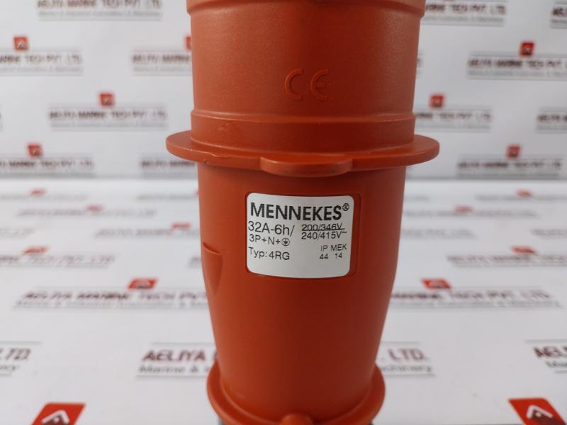 Mennekes 4Rg Plug Straight Socket 240/415V Ip 44