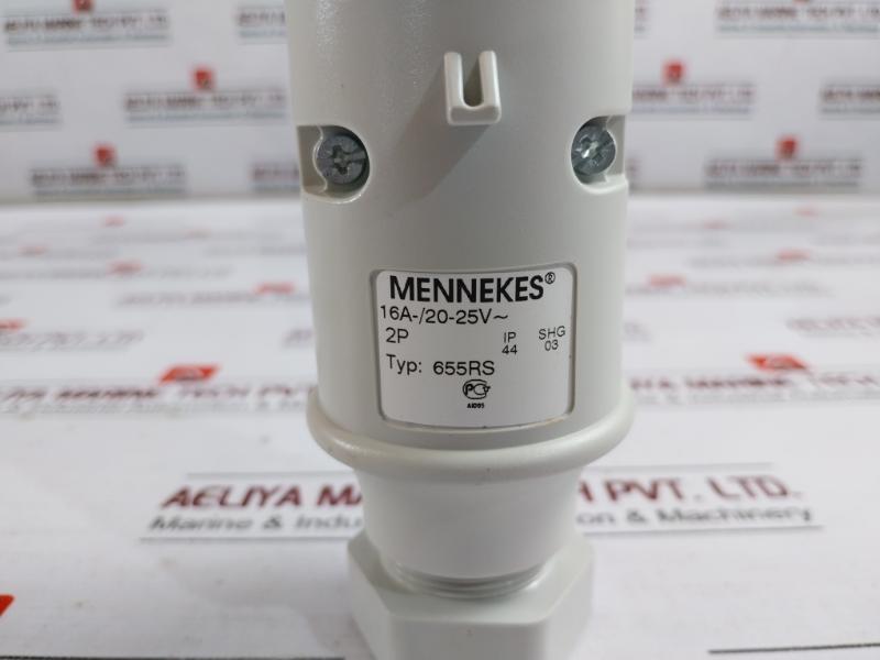 Mennekes 655Rs Industrial Power Plug 16A-/20-25V 431-6157 , 20737730