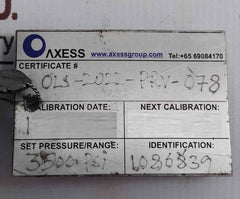 Mercer 91-m2D63P1641 Pressure Relief Valve 3500 Psi