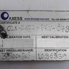 Mercer 91-m2D63P1641 Pressure Relief Valve 3500 Psi