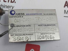 Mercer 91-m2D63P1641 Safety Relief Valve 3/4 In 3500 Psi 7070 Scfm