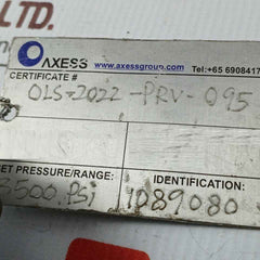 Mercer Valve 91-m2D63P1641 3/4" Safety Relief Valve 3500 Psi