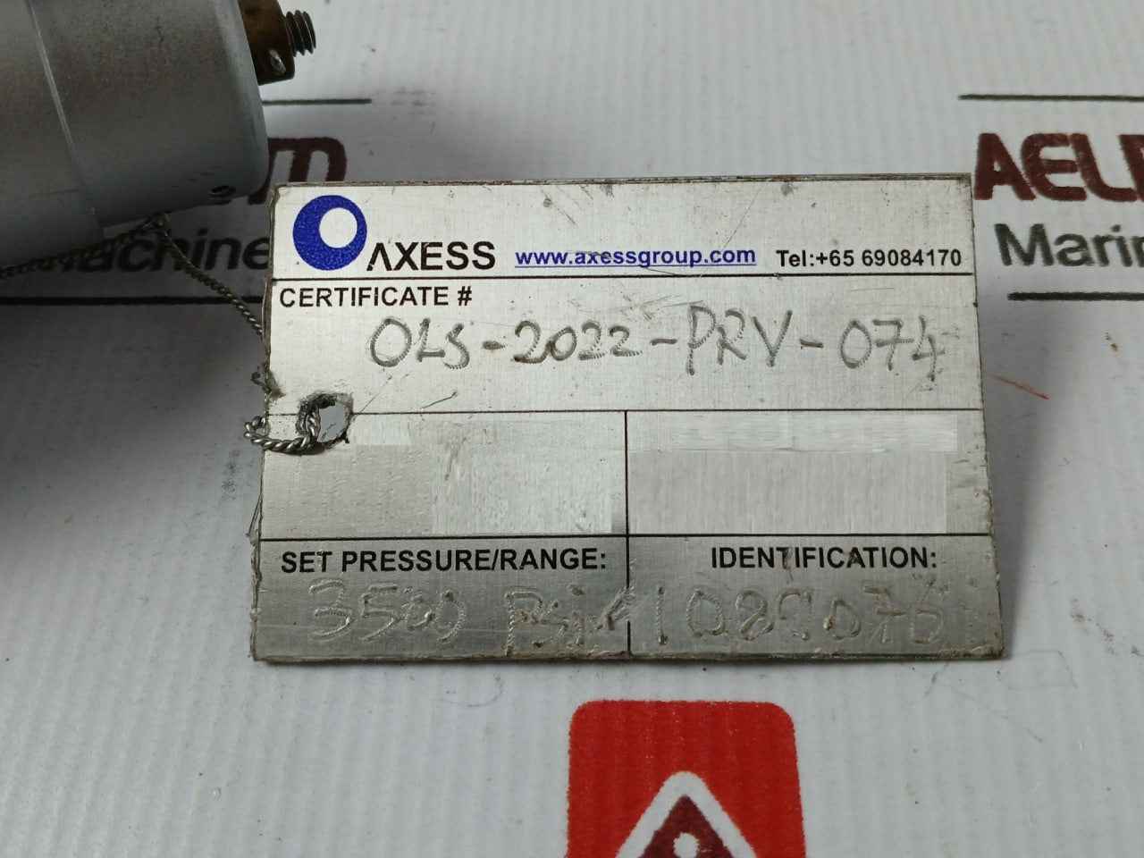 Mercer Valve 91-m2D63P1641 3/4" Safety Relief Valve 3500 Psi 7070 Scfm