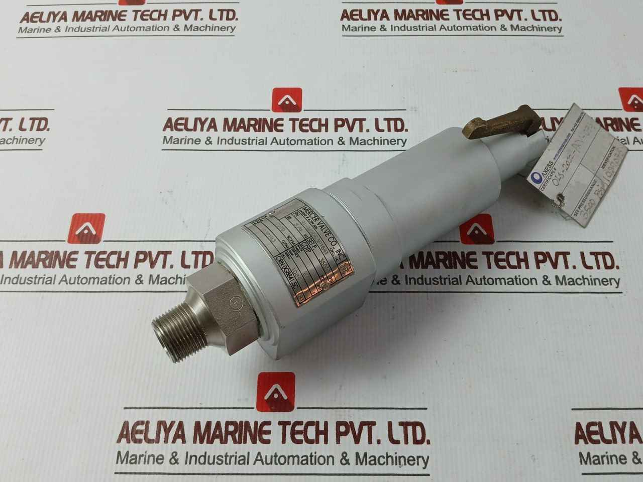 Mercer Valve 91-m2D63P1641 3/4" Safety Relief Valve 3500 Psi 7070 Scfm