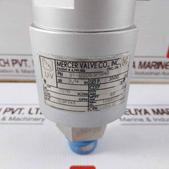 Mercer Valve 91-m2D63P1641 Pressure Relief Valve 3/4" 3500 Psi 7070 Scfm