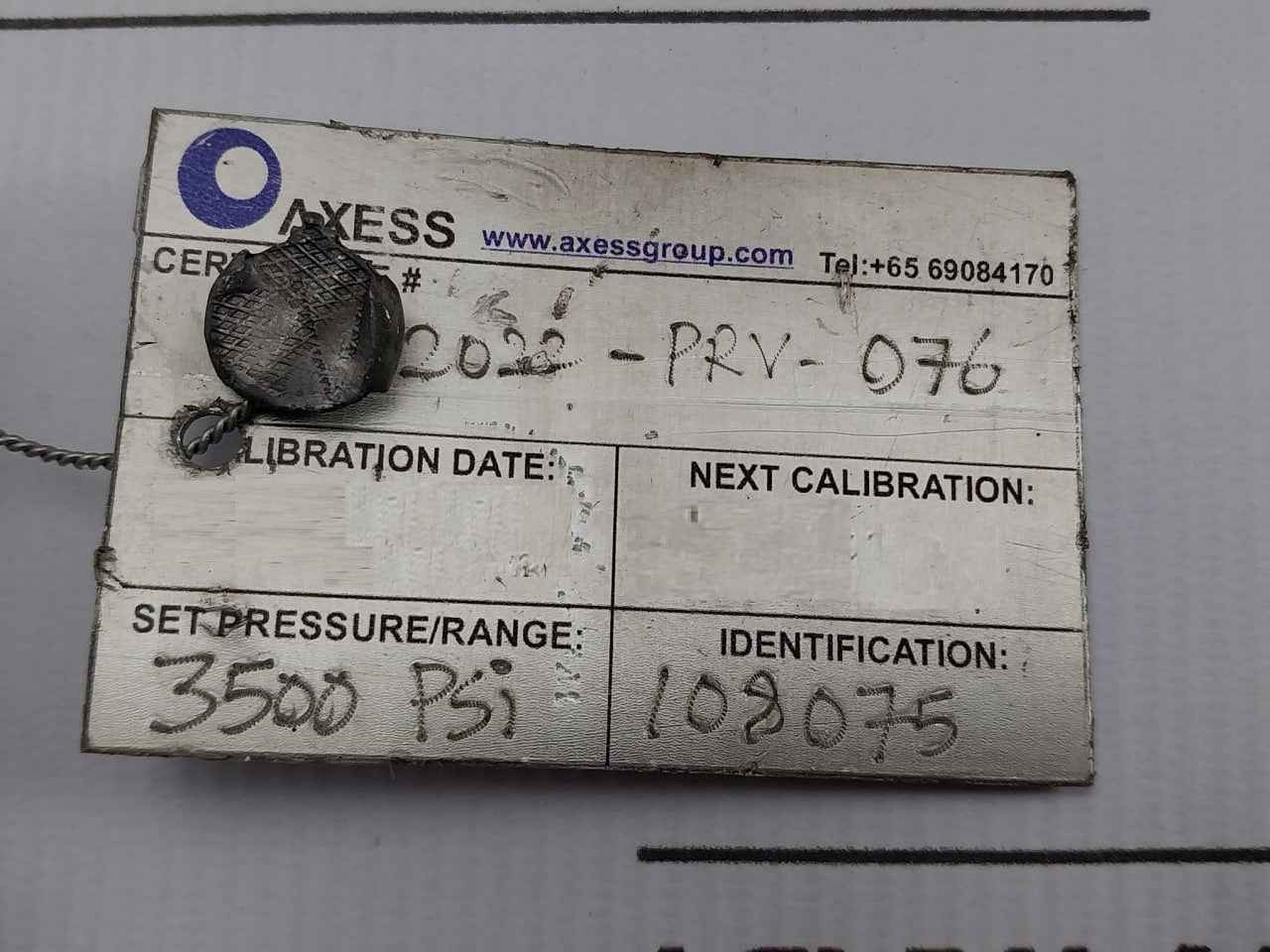 Mercer Valve 91-m2D63P1641 Safety Relief Valve 3/4-inch 3500Psi Crn 0G8841.5C R1