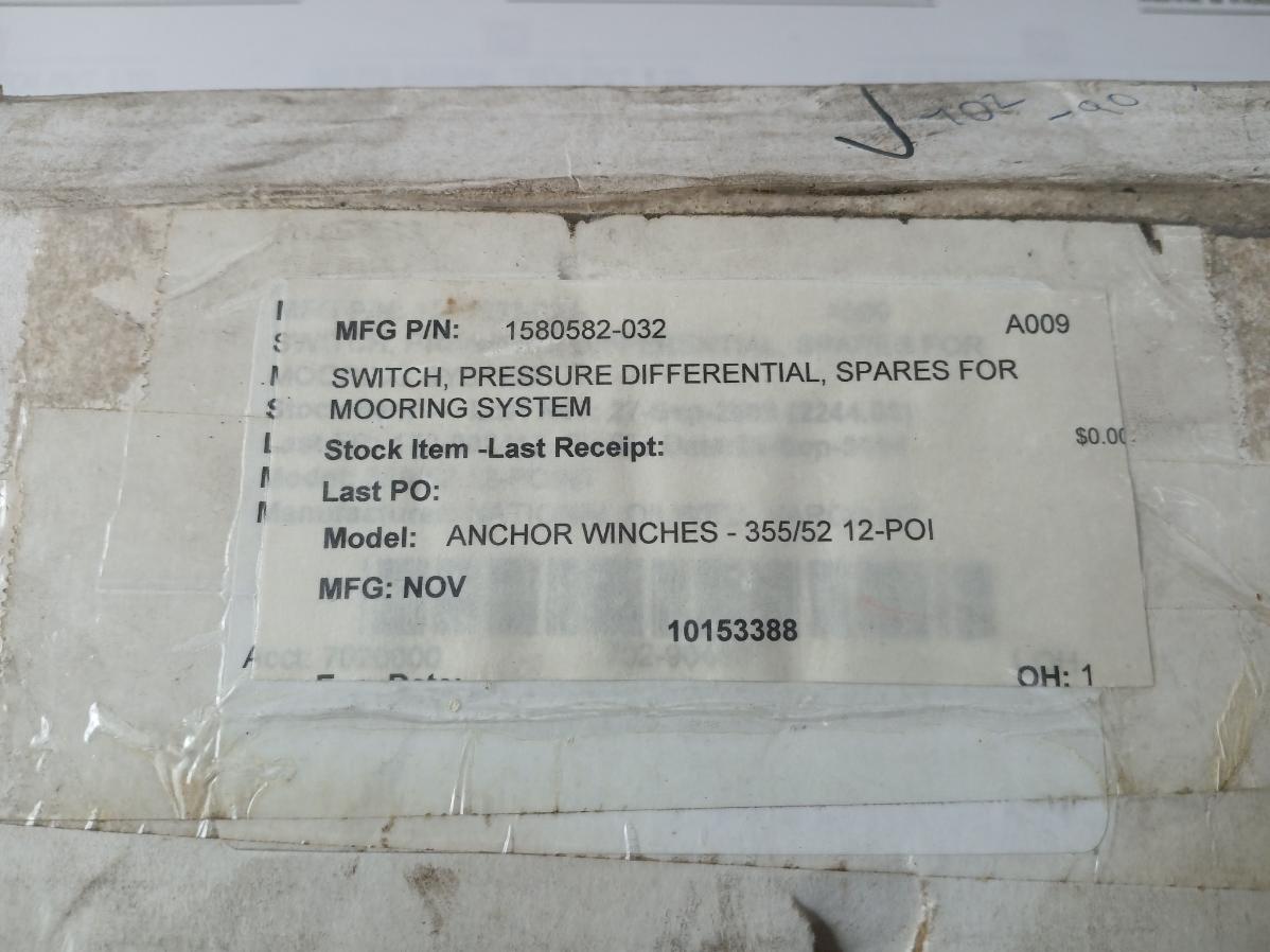Mercoid Dpaw-7043-153-64E Differential Pressure Switch 1580582-032