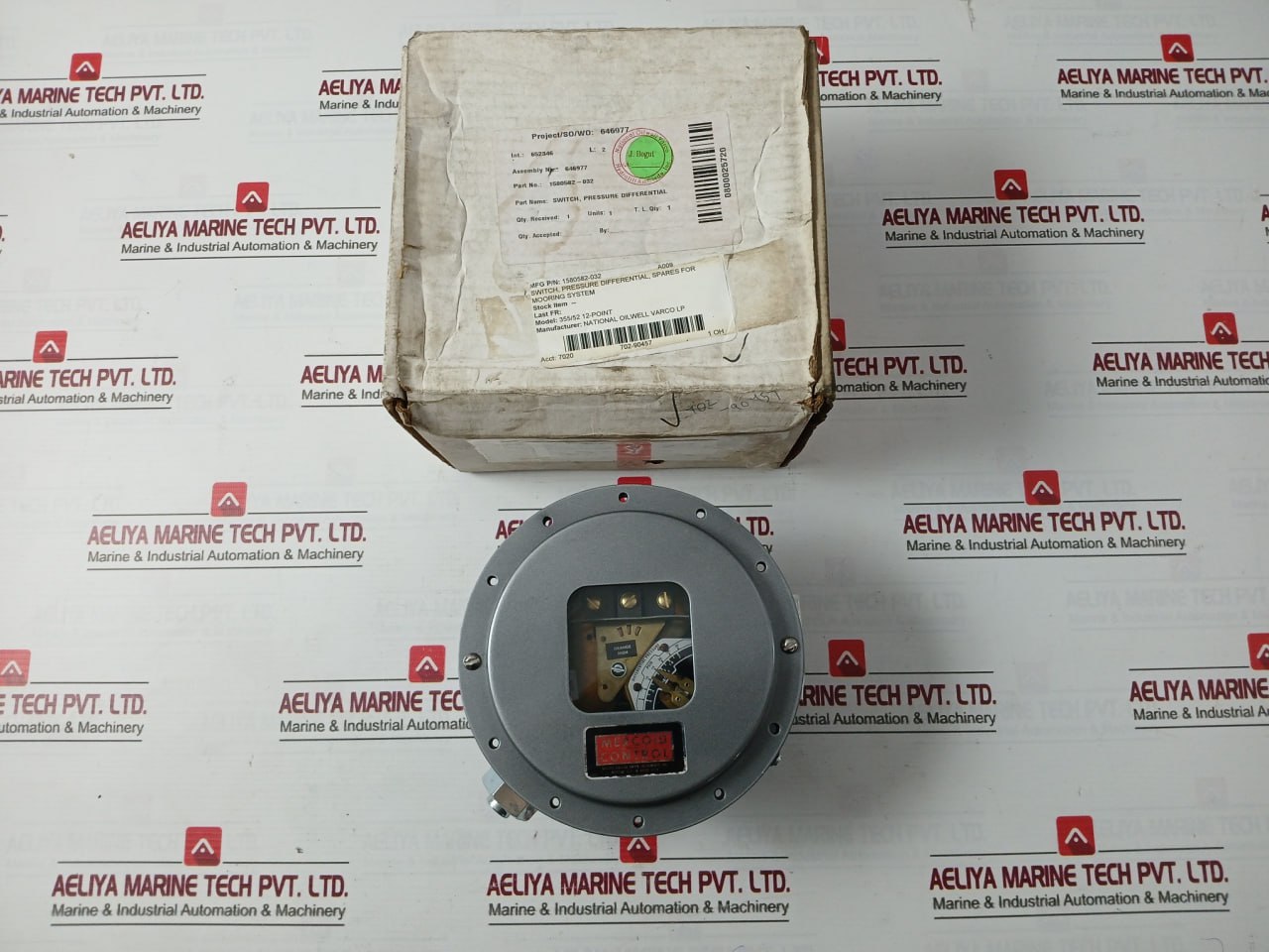 Mercoid Dpaw-7043-153-64E Differential Pressure Switch 1580582-032