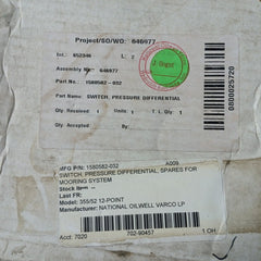 Mercoid Dpaw-7043-153-64E Differential Pressure Switch 1580582-032