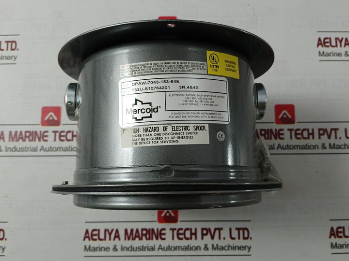 Mercoid Dpaw-7043-153-64E Differential Pressure Switch 1580582-032