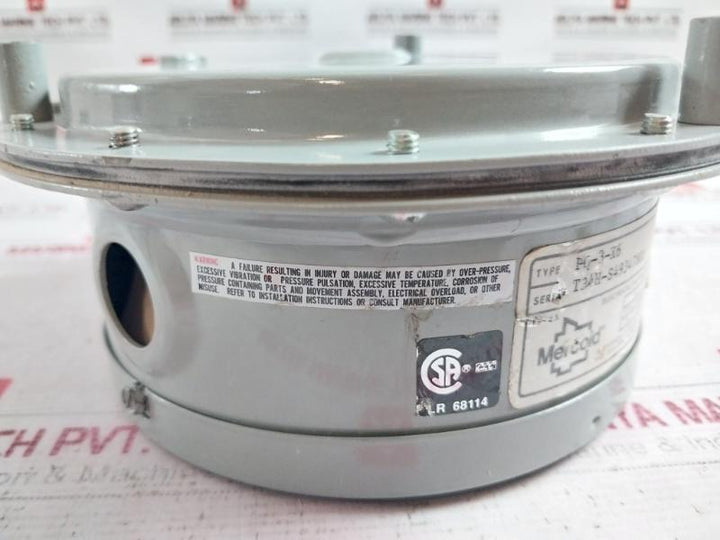 Mercoid Pq-3-x6 Electrical Rating Each Mercury Switch 120V 3A