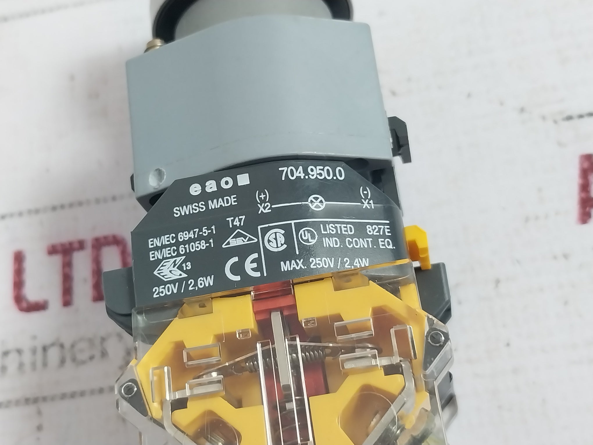 Mercoid Pq-3-x6 Vacuum Switch 120Vac 0.3A