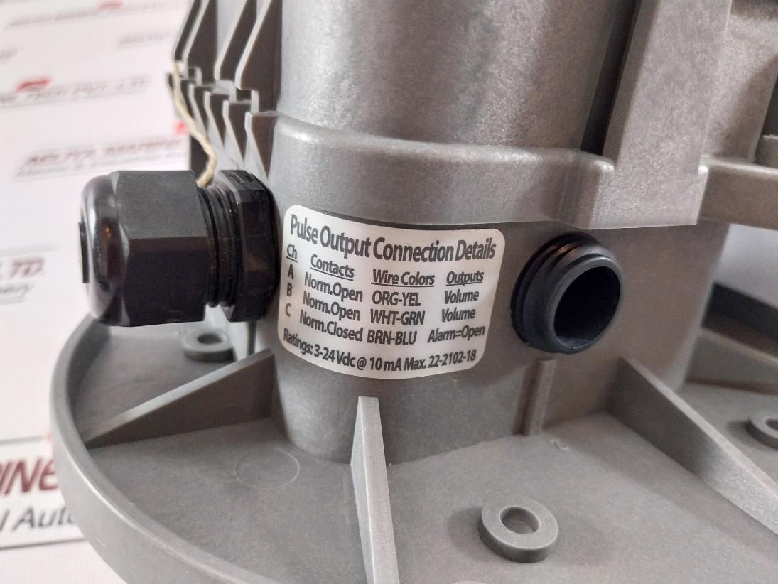 Mercury Instruments Tci Natural Gas Rotary Meter 40-4553 3-24Vdc 10Ma Max