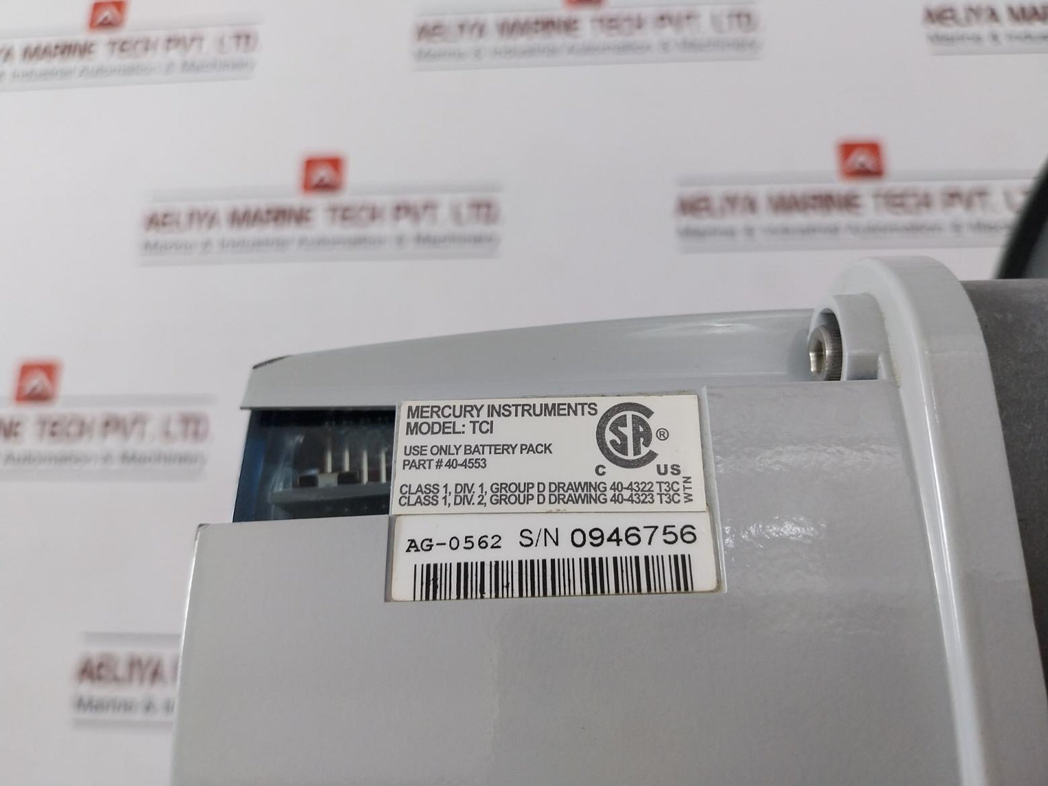 Mercury Instruments Tci Natural Gas Rotary Meter 40-4553 3-24Vdc 10Ma Max