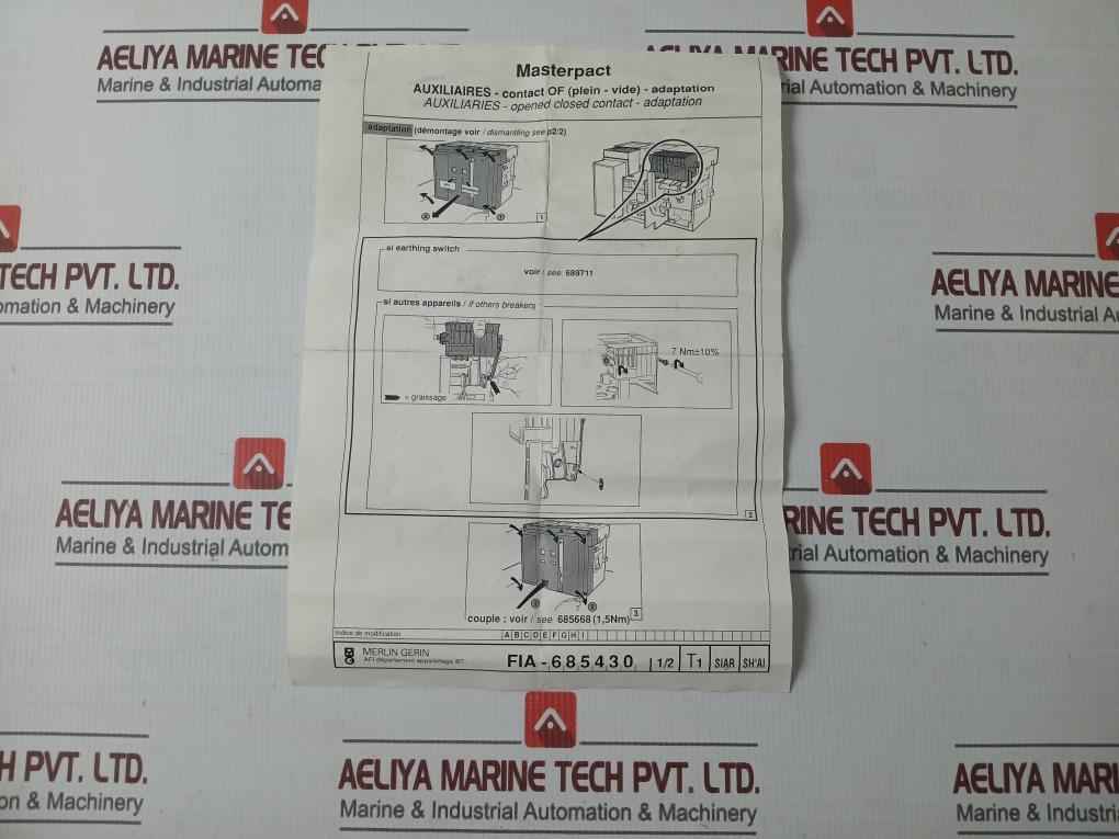 Merlin Gerin 0685725C Contact 97C7 Rm E103955