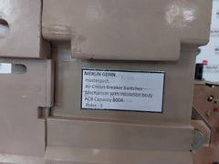 Merlin Gerin 3 Pole Masterpact Air Circuit Breaker Switch Acb Capacity 800A