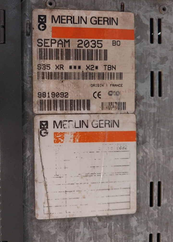 Merlin Gerin 48-125Vdc Protection Relay Sepam 2035