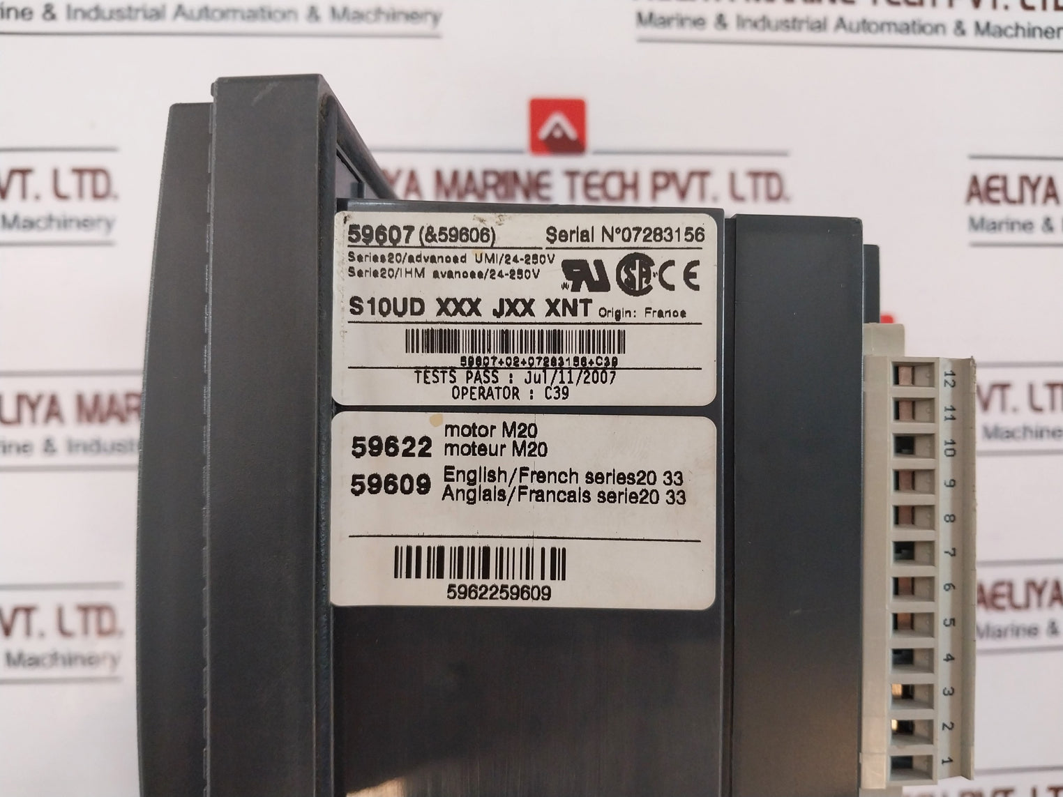 Merlin Gerin 59607 (&59606) Display Panel Unit Module 250V