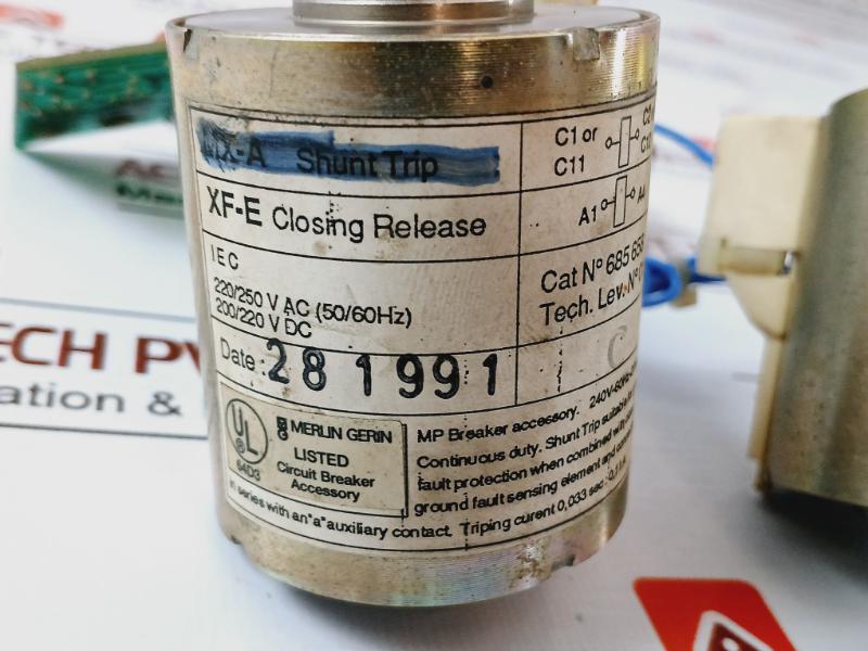 Merlin Gerin 685 658 Mx-a Shunt Trip Mp Breaker Accessory 240V 60Hz 20Va