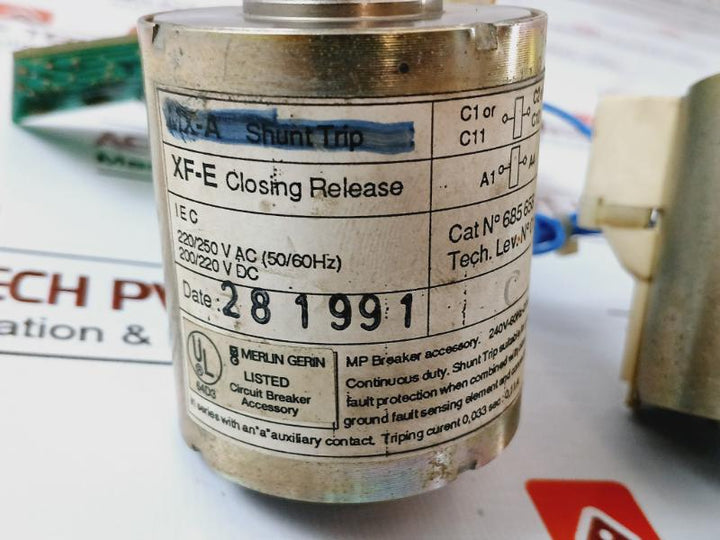 Merlin Gerin 685 658 Mx-a Shunt Trip Mp Breaker Accessory 240V 60Hz 20Va