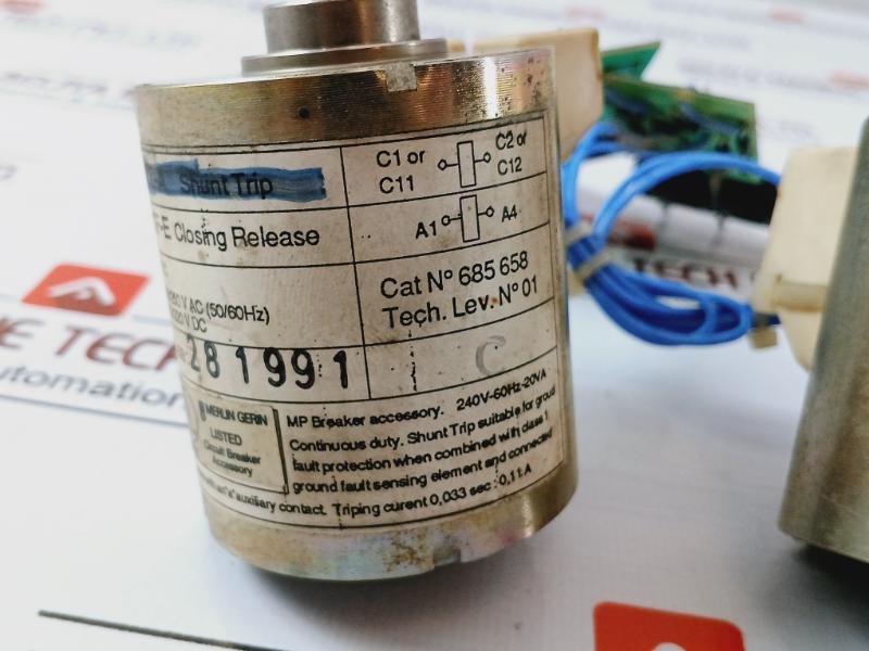Merlin Gerin 685 658 Mx-a Shunt Trip Mp Breaker Accessory 240V 60Hz 20Va