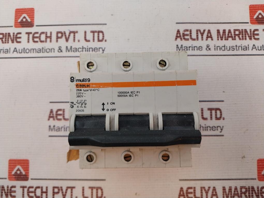 Merlin Gerin C32Lh Circuit Breaker 220V 20Amp