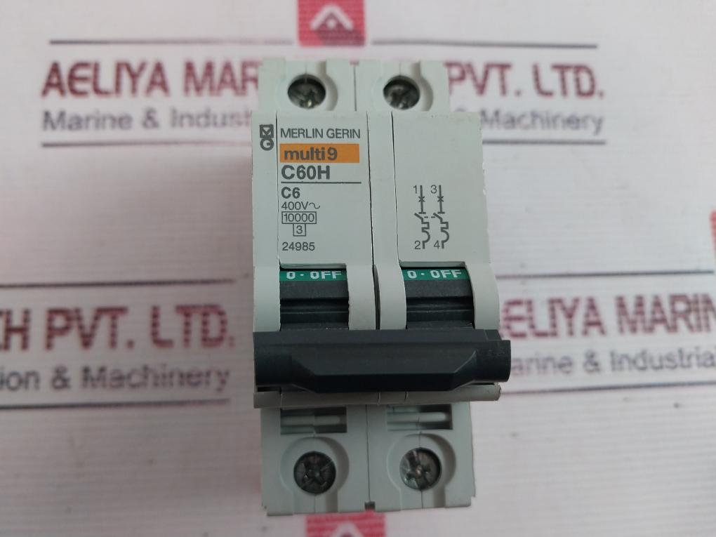 Merlin Gerin C60H C6 Circuit Breaker 400V~