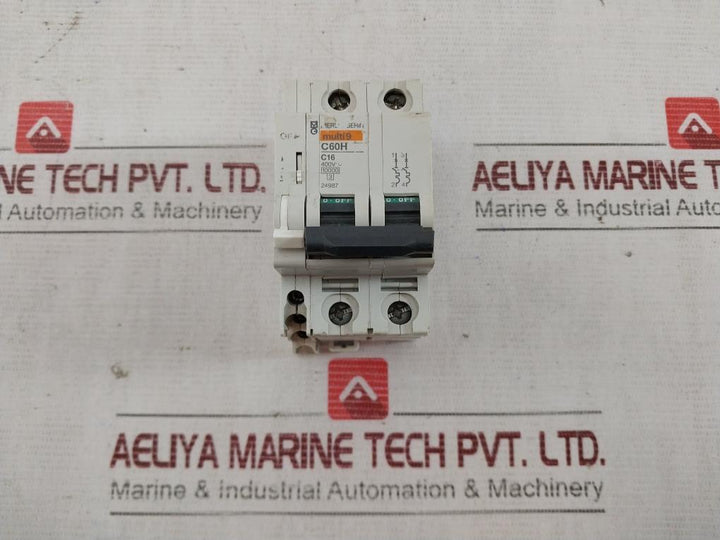 Merlin Gerin C60H Multi 9 C16 Miniature Circuit Breaker 400V 3A 240V