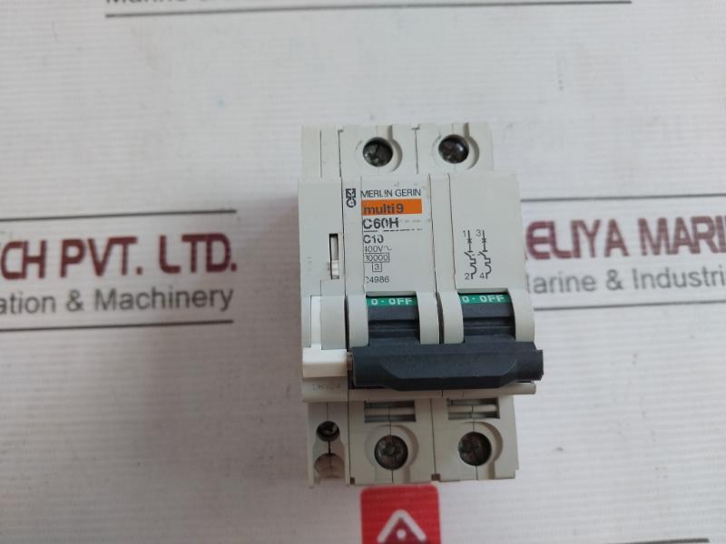 Merlin Gerin C60H Multi 9 Miniature Circuit Breaker 400V 6A 3A Dpn/C60/C120