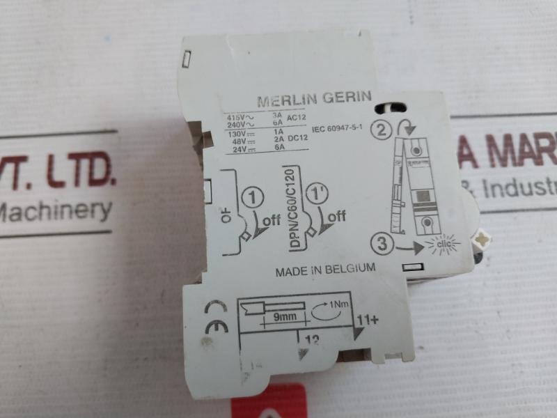 Merlin Gerin C60H Multi 9 Miniature Circuit Breaker 400V 6A 3A Dpn/C60/C120