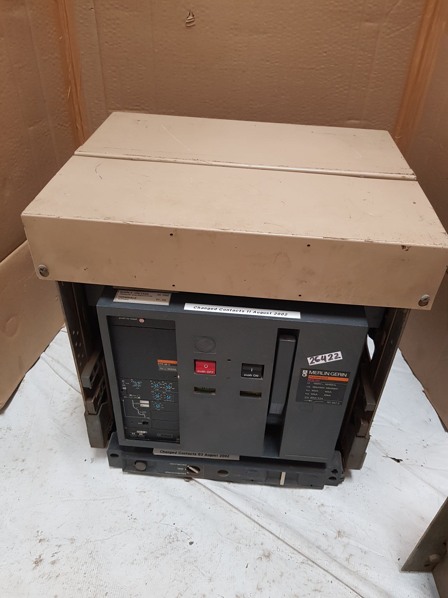 Merlin Gerin Masterpact M16 H1 Air Circuit Breaker 1000V 50/60Hz Iec947-2