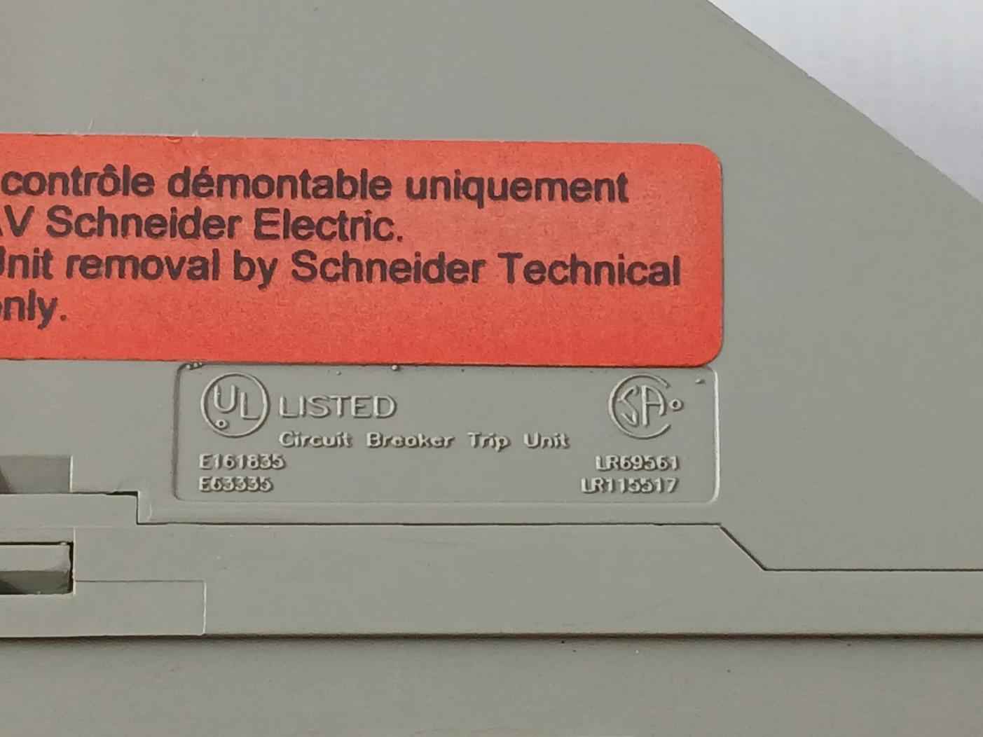 Merlin Gerin Micrologic 5.0 P Circuit Breaker Trip Unit 5100511369