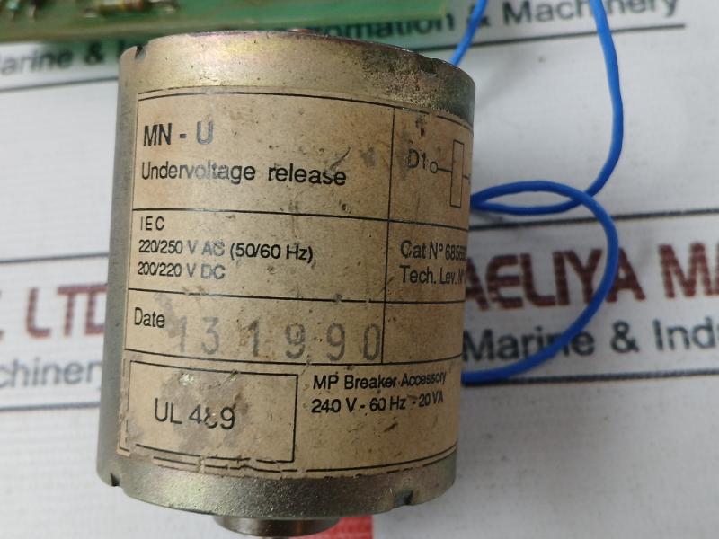 Merlin Gerin Mn-u Undervoltage Release Mp Breaker Accessory 240V-60Hz-20Va