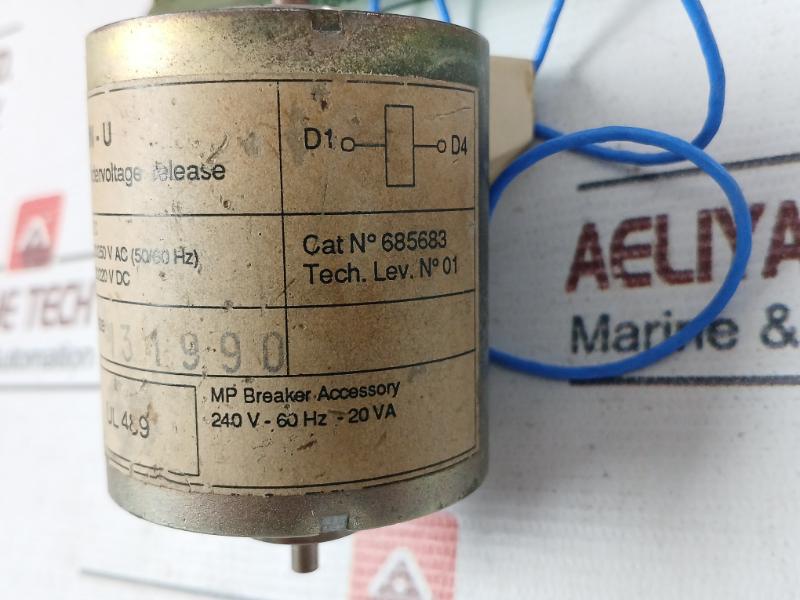 Merlin Gerin Mn-u Undervoltage Release Mp Breaker Accessory 240V-60Hz-20Va