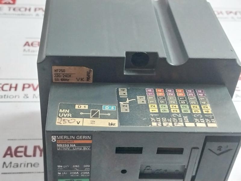 Merlin Gerin Mt250 Compact Circuit Breaker Ns250 Na 220/240V 50/60 Hz Iec 947-3