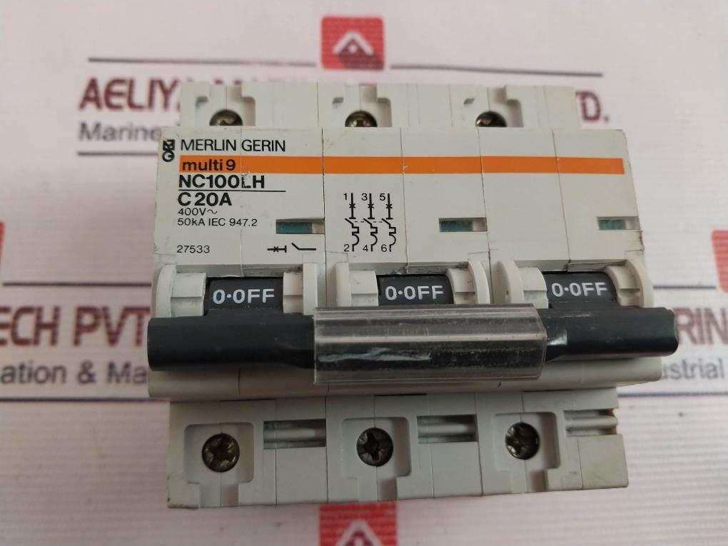 Merlin Gerin Nc100Lh Fuse Circuit Breaker 400V~