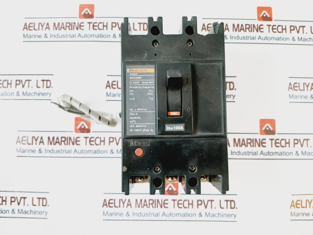 Merlin Gerin Nks100R Circuit Breaker 50/60Hz 100A